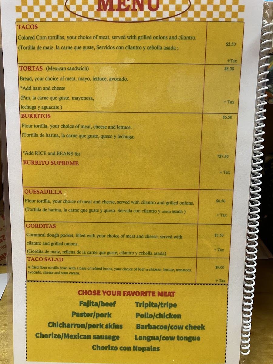 taqueria don beto II Menu - Image 3