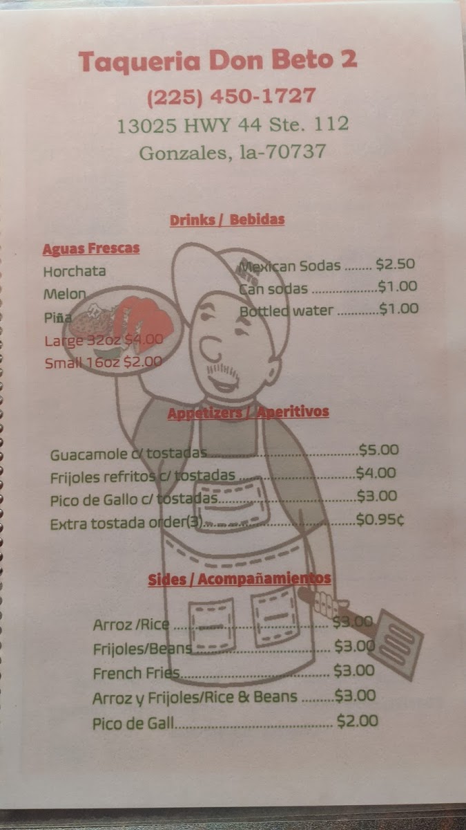 taqueria don beto II Menu - Image 4