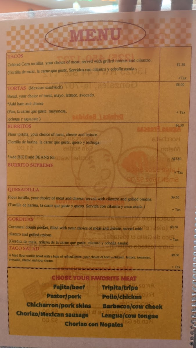 taqueria don beto II Menu - Image 5